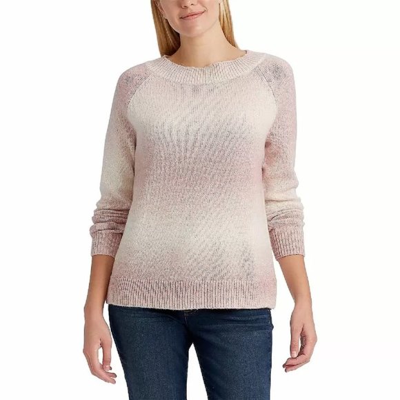 Women's Chaps Boatneck Sweater in Pink Multi Size XXL Retail $70.00 - Picture 1 of 8